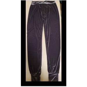 Velour gray sweatpants/joggers